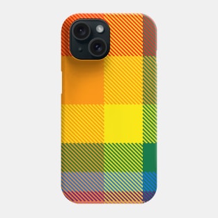 Modern colorful tartan plaid pattern Phone Case