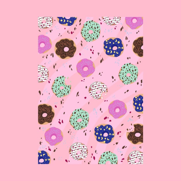 Donuts pattern by FreeBirdArt