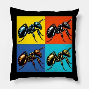 Pop Black Garden Ant Art - Cool Insect Pillow