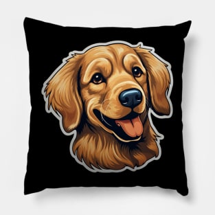 Cute Golden Retriever Dogs - Funny Golden Retriever Dog Pillow