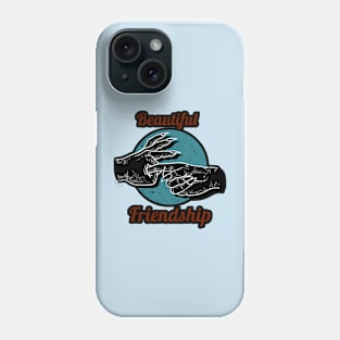 beautiful friendship monster hand Phone Case