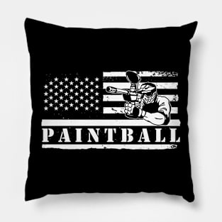 American Flag Paintball Pillow