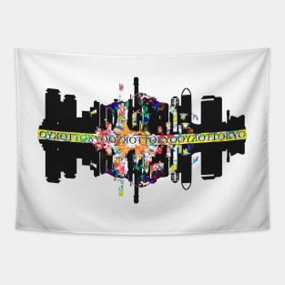 Tokyo Skyline Tapestry