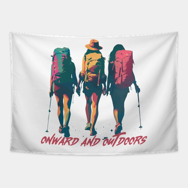 Onward and Outdoors Tapestry by Tater's Trove