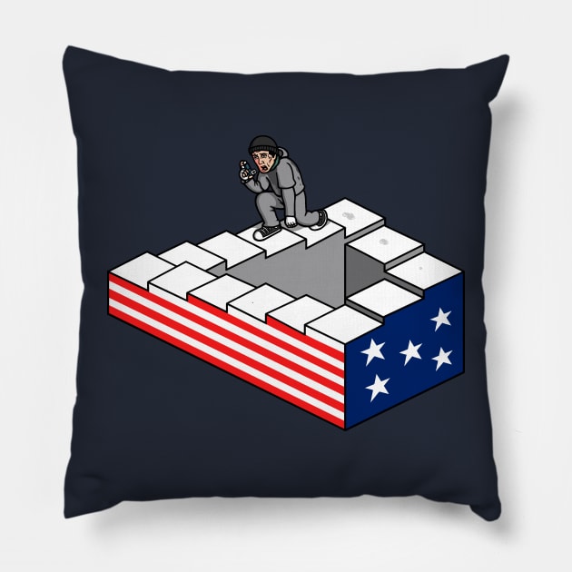 Champion Stairs! Pillow by Raffiti