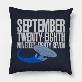 TNG Premiere Date Pillow