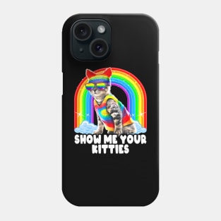 Show Me Your Cat Hippie LGBT Pride Phone Case