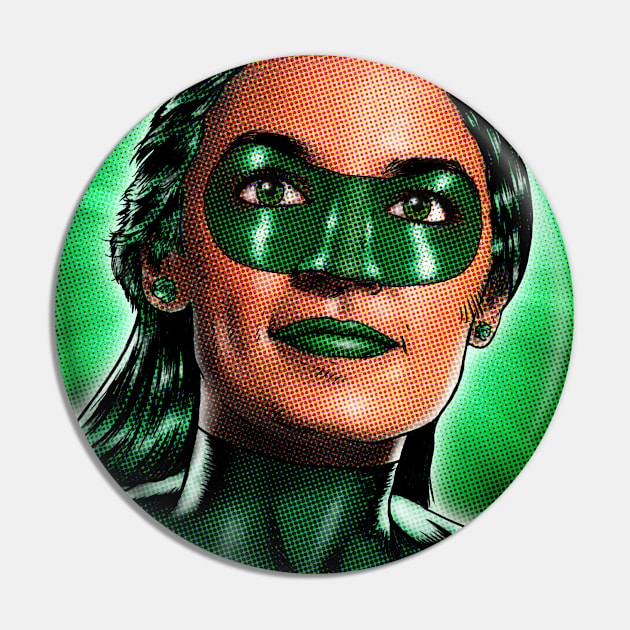 AOC Lady Lantern Pin by ArlenSchumer