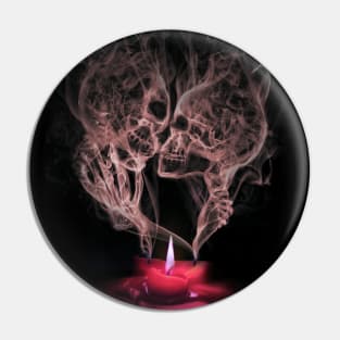 Candle Smoke Embrace Pin