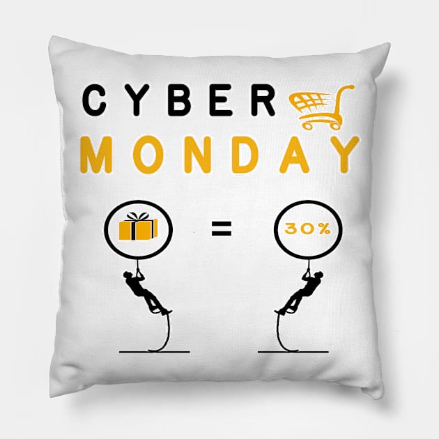 Cyber Monday T-Shirt Pillow by Maan85Haitham