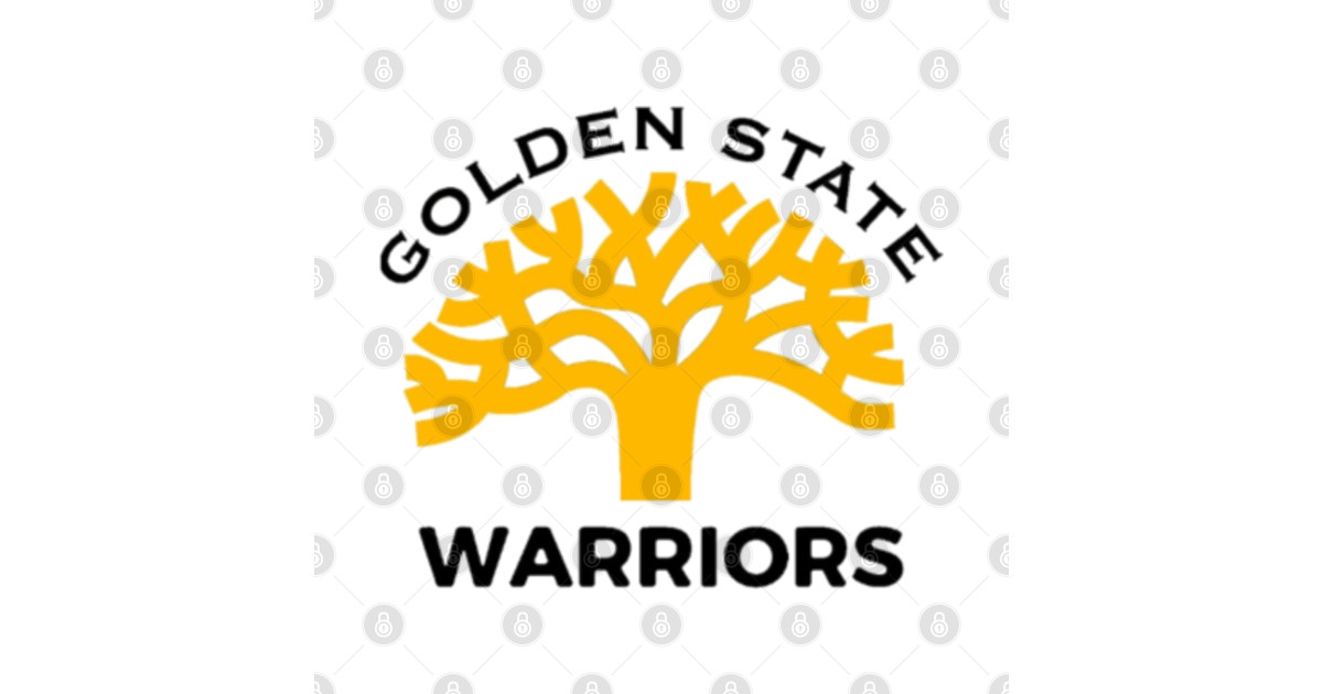 Golden State Warriors Oakland Alternate Logo Design Black Text - Golden