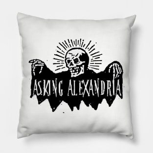 asking alex skeleton skull Pillow