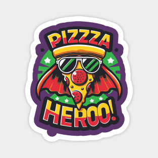 Pizza Kawaii Food Superhero Super Hero Tribute - anime cute cat japanese kawaii food kawaii animals children gift idea kids kid gift idea father Magnet