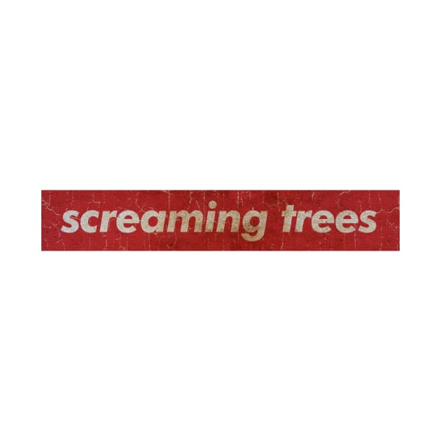 Screaming Trees - SIMPLE RED VINTAGE by GLOBALARTWORD