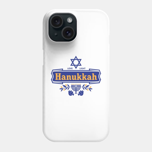 Love. Light. Hanukkah Phone Case by DesignWise