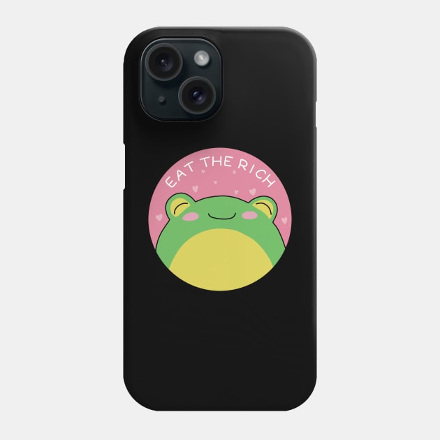 Eat The Rich - Frog Phone Case by valentinahramov