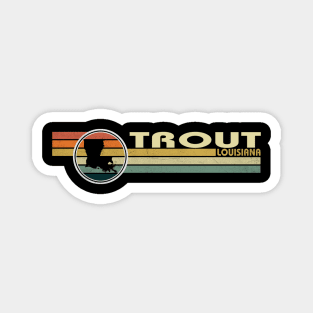 Trout Louisiana vintage 1980s style Magnet