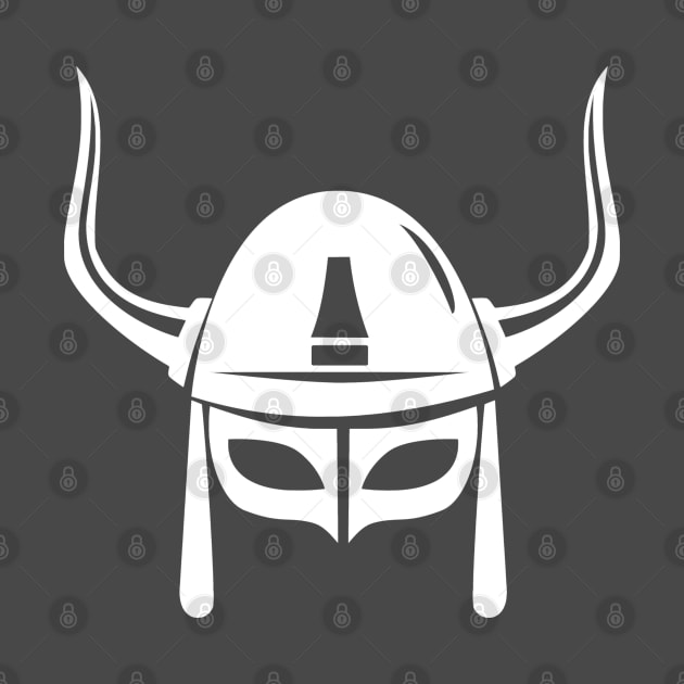 Minimalist Viking War Helmet From Norse Mythology by DesignsbyZazz