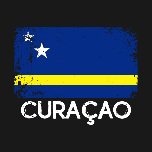 Curacao Flag Vintage by Kocekoceko