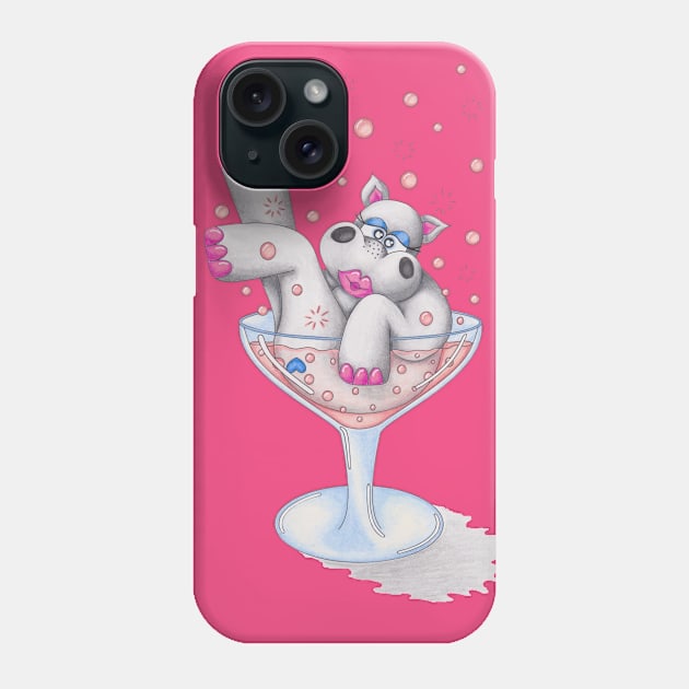 Hippo hippo horray! Phone Case by TJWArtisticCreations