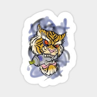 Graffiti tiger Magnet