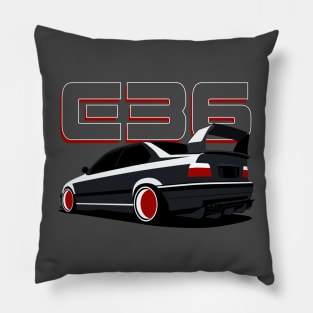 E36 Bimmer minimalist style Pillow