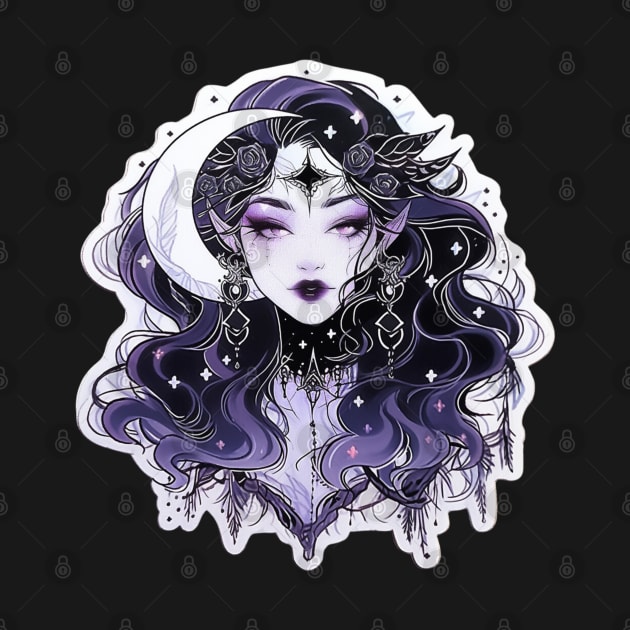 Pastel Goth Moon Goddess by DarkSideRunners