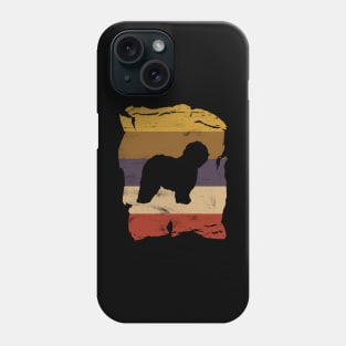 Old English Sheepdog Distressed Vintage Retro Silhouette Phone Case