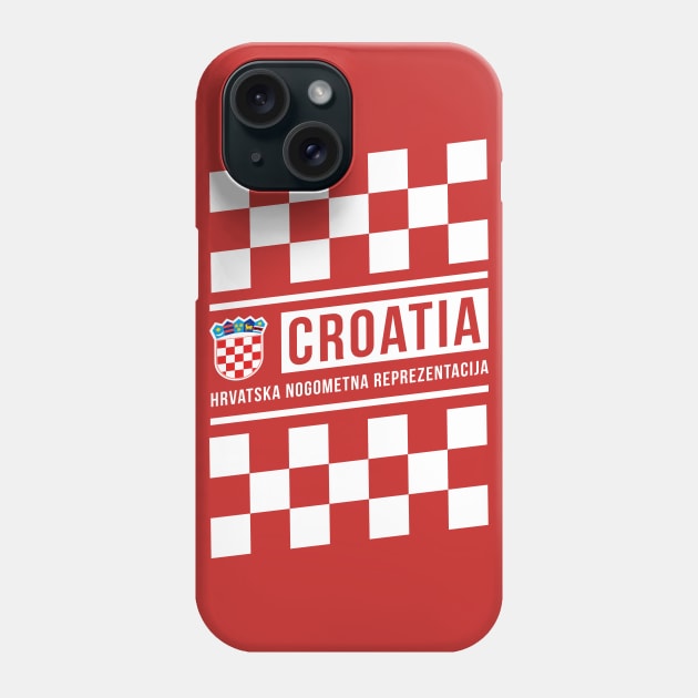 Croatia National Team Checkered Home Jersey Style Phone Case by CR8ART