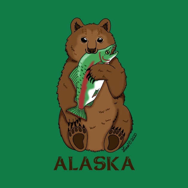 Alaska Fishing Bear by HonuHoney