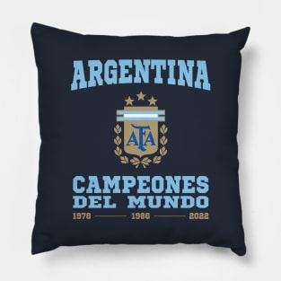 Argentina Campeones del Mundo World cup winners Pillow