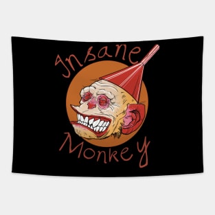 insane monkey Tapestry