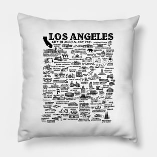 Los Angeles Map Pillow