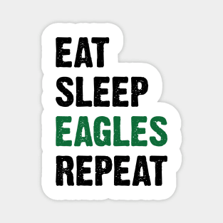 Eat Sleep Eagles Repeat Retro Vintage v2 Magnet