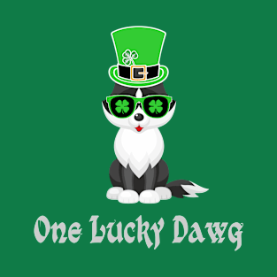 St Patricks Day..One Lucky Dawg T-Shirt