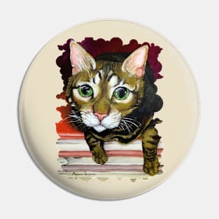 Curious like a cat Pin