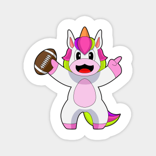 Unicorn American Football Sports Magnet