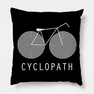 minimalist bike cyclopath Pillow