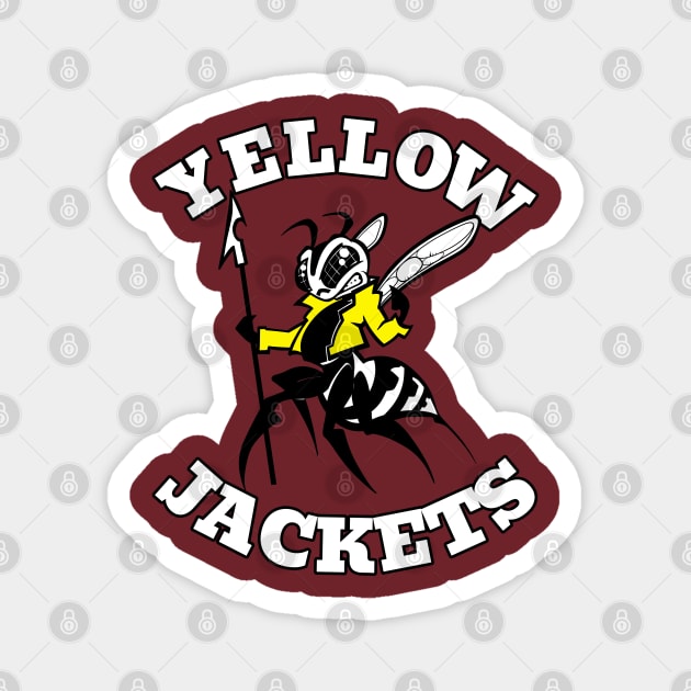 Yellow Jacket Mascot Magnet by Generic Mascots
