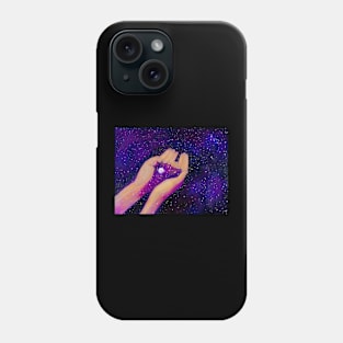 Purple blue galaxy Phone Case