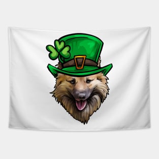 St Patricks Day Icelandic Sheepdog Tapestry