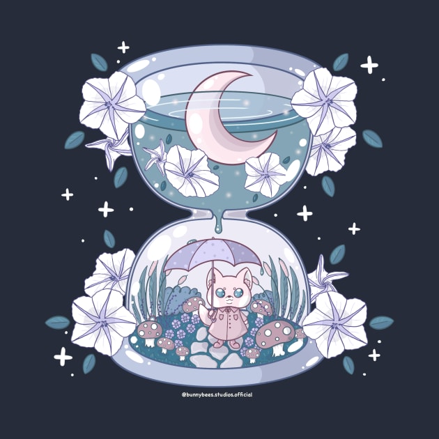 Kawaii Fox Hourglass Terrarium by BunnyBees Studios