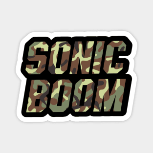 Sonic Boom Camo Magnet