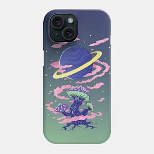 Shroomy Space (gradient background) Phone Case