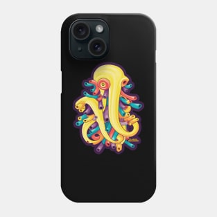 Plastic Macaroni Boho Trippy Hippy Calamari Phone Case