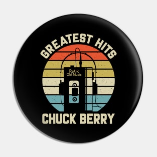 Greatest Hits Chuck Retro Walkman Berry Vintage Art Pin