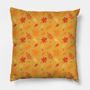 Fall Leaves Silhouette Pillow