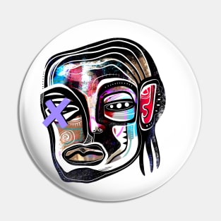 Art Face Pin