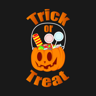 Trick Or Treat Halloween Pumpkin T-Shirt