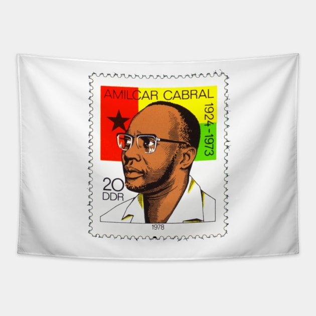 Amílcar Cabral-3 DDR Stamp Tapestry by truthtopower